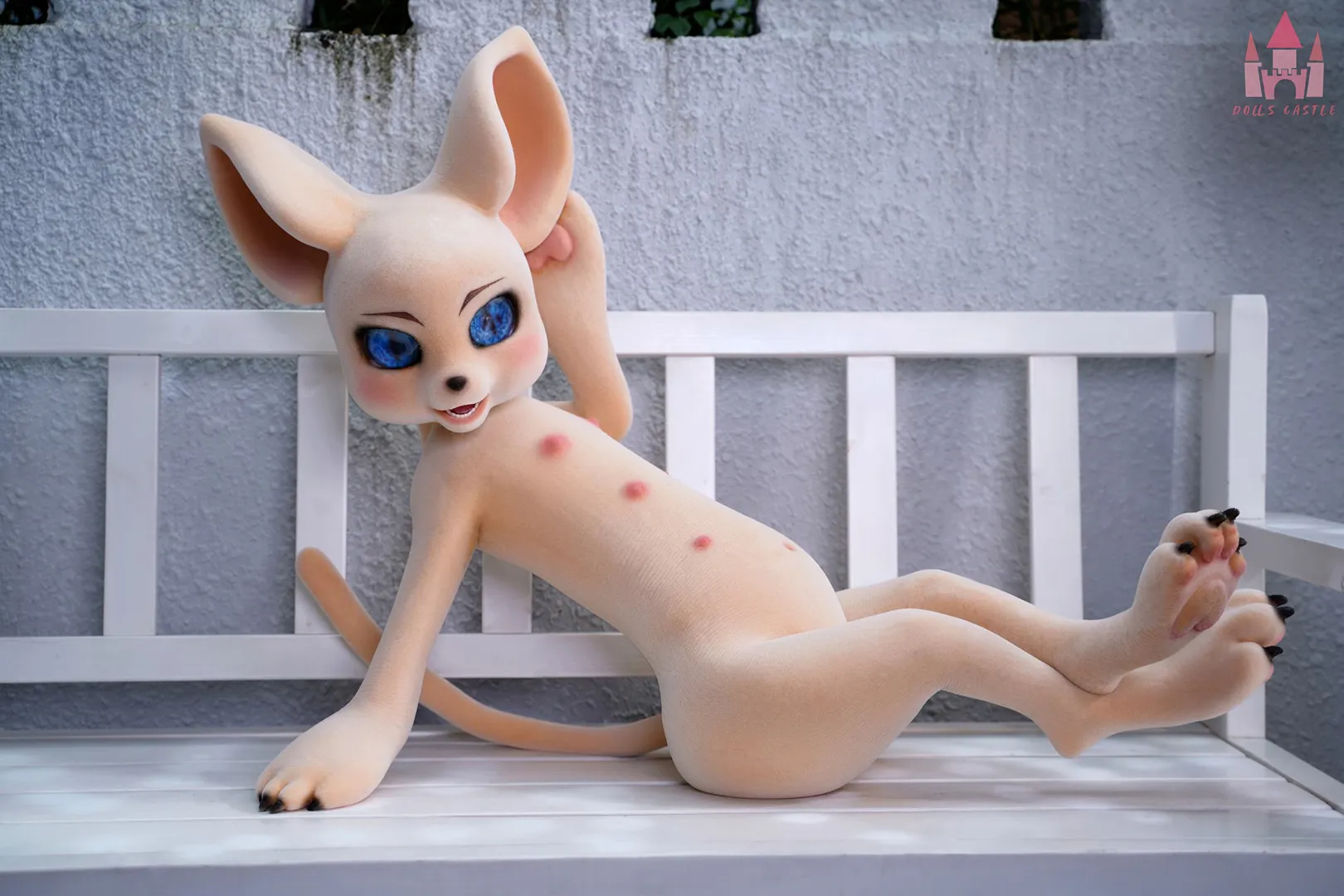 100cm Fur Fapdolls クリームマウス ケモノ シリコンドール（ファーバージョン）